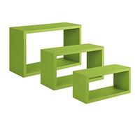 SANITEC Étagère Murale Moderne 15.5x45.0x27.0 cm Vert