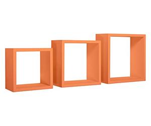 SANITEC Lot de 3 Cubes de décoration de Cauchemar Orange