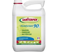 SANITERPEN 90 5L - Désinfectant habitat animal , véhicules, matériels, odeur neutre -