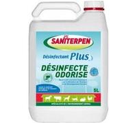 Saniterpen – Désinfectant Plus – Bactéricide concentré – Fraicheur Verte 5 L
