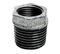 Sanitop-Wingenroth 13187 2 Réducteur en fonte malléable N° 241 Filetage interne galvanisé 1 1/2" AG x 1" IG, 2 x 1