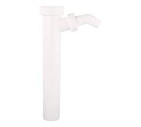 Sanitop-Wingenroth 221856 Tuyau de réglage pour siphon d'évier type 1 1/2" x 40 x 250 mm, raccord de tuyau pour raccordement d'appareil, avec angle de 45°, en plastique