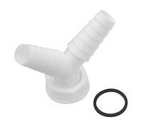 Sanitop-Wingenroth 22405 5 Y- Schlauchverschraubung Raccord de Tuyau en Y à 45°, Blanc, Petit