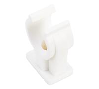 Sanitop-Wingenroth Lot de 2 clips pour tubes 15 mm avec douille filetée en laiton M6, assortiment de fixation, plastique, blanc, 100922