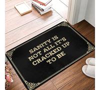 Sanity Is Not All It's Cracked Up To Be Tapis de douche en peluche pour porte d'entrée