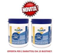 Sanity WC Poudre 15 sachets pour réservoir d'eau Noir Prince Actif Aqua Sachets - Offre pour 2 bocaux de 15 sachets