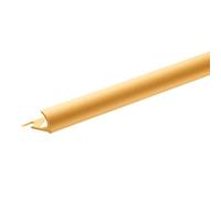 SANIVERRE Lot de 5 pièces de carrelage rond 8 mm profilé aluminium Or Doré Mat Moderne Pose collée Uni Rond 8 mm 2 mm