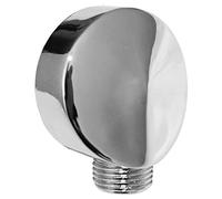 Sanixa Coude de raccordement mural pour douche, ABS chromé, design élégant, rond, compatible avec les tuyaux de douche standard, raccord de tuyau mural