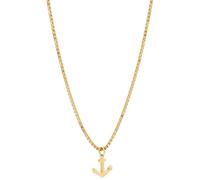 Sanixa Karma NH11107883 Collier Ancre Argent ou Or 48 cm Chaîne Acier Inoxydable Chaîne Ancre Unisexe Moderne Collier en Acier Inoxydable Cadeau pour elle Imperméable Hypoallergénique, 48 x 0,2 cm