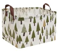 Sanjiaofen Panier de Rangement rectangulaire en Toile, étanche, Pliable, Organiseur de Jouets avec poignées pour Le Rangement des vêtements, boîte à Jouets pour Enfants, Sac de Livre.