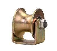 SANJIAOJIA Roulette à Rainure en U Robuste,Roues pour Portail Coulissant,Roues en Acier avec Rainure en U,Poulie de Levage,pour Voie Inversée,Machine Industrielle,1 Pcs (60U Rainure Largeur 35mm)