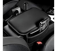 SANJSJHXJ Coussin D'Accoudoir Voiture pour Ford Puma St-Line 2020 2021 2022 2023 2024 2025, Housse pour Accoudoir Central Accoudoirs Couvre Center Console Accoudoir Protection D'accoudoir,Black