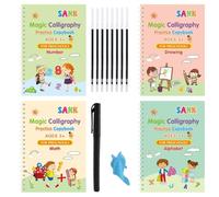 Sank Cahier d'entraînement pour la maternelle - Ensemble de livres d'écriture en anglais réutilisables