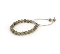 SANKAL Bracelet en Pierre Naturelle Labradorite - Perles 8 mm - Résistant pour Tous Poignets