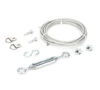 SANKINS Kit de barrière anti-affaissement pour clôture en bois, acier en zinc, kit de câble de support de portail anti-affaissement, kit de quincaillerie pour clôture en bois, kit de réparation de