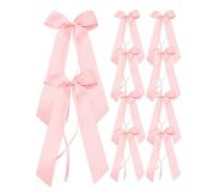 SanKristo 10 Pièces Noeud Satin Voiture Mariage, Décoration Nœuds Cadeau pour Emballage Cadeaux, Bricolage, Sapin de Noël, Décoration de Mariage, Déco de Table, Rose