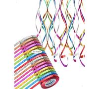 SanKristo 320 Mètres de Ruban à Friser Laser, Bolduc Métallisé, 32 Rouleaux Scintillants en 8 Couleurs, Parfait pour Artisanat, Décoration de Fête, Anniversaire, Mariage et Emballage Cadeau