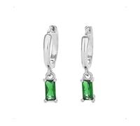 SanKristo Boucles D'Oreilles CréOles Avec Pendentif En Forme De Larme, Boucles D'Oreilles HypoallergéNiques Scintillantes Avec Zircone Cubique Pour Femmes, Bijoux Cadeaux, Argent