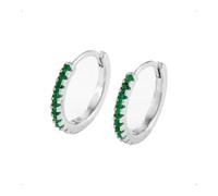 SanKristo Boucles D'Oreilles GéOméTriques, Boucles D'Oreilles HypoallergéNiques Scintillantes Avec Zircone Cubique Pour Femmes, Bijoux, Cadeau, Argent