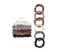 SanKristo Lot de 12 Chouchous Cheveux en Satin Petit Elastique Cheveux Doux Sans Dommage Chouchous Luxueux Élégant Rétro Accessoire Sleepy Hair Tie Cadeau pour Queues de Cheval Fille, Zes Kleuren