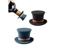SanKristo Lot de 2 Bouchons à Vin Silicone Magic Hat, Réutilisables Filetage Bouteille, Réutilisables Bouchons Fraîcheur Universels Bouteilles Vin Bière Champagne Verre Fermeture Hermétique Vaisselle