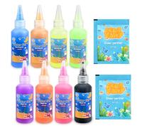 Sanlebi Magic Aqua Celz - Lot de 10 recharges de gel - 8 flacons de gel de couleur - Magic Water elf - Pour enfants de 4 à 5 à 6 ans - Pour anniversaire, Noël, Pâques, cadeau pour garçons et filles