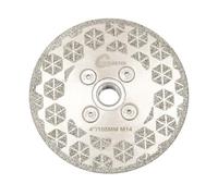 SANLEETEK Disque Diamant 105mm Double Face Électroplaqué Lame pour Découpage et Meulage pour Granit Marbre Céramique Carreaux de Porcelaine Quartz M14 Filetage