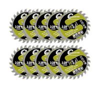 SANLEETEK Lame de Scie Circulaire - 10pcs 85mm Disque Carbure Bois Disque à Tronçonner pour Bois Plastique pour Meuleuse d'angle