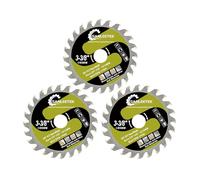 SANLEETEK Lame de Scie Circulaire - 3pcs 85mm Disque Carbure Bois Disque à Tronçonner pour Bois Plastique pour Meuleuse d'angle