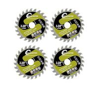 SANLEETEK Lame de Scie Circulaire - 4pcs 85mm Disque Carbure Bois Disque à Tronçonner pour Bois Plastique pour Meuleuse d'angle