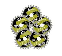 SANLEETEK Lame de Scie Circulaire - 5pcs 85mm Disque Carbure Bois Disque à Tronçonner pour Bois Plastique