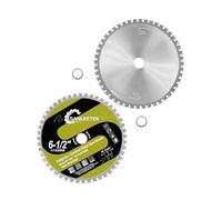 SANLEETEK Lame Scie Circulaire Métal - 2pcs 165mm Disques à Tronçonner Carbure de Tungstène TCT pour Acier Fer Acier Inoxydable Métaux Ferreux Tube, Alésage 20mm x 15,875mm, 48 Dents