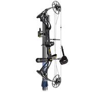 Sanlida Archery Dragon X8 RTH Compound Bow Package for Adults and Teens,18”-31” Draw Length,0-70 Lbs Draw Weight,up to IBO 310 fps,No Bow Press Needed,Limbs Made in USA,Limited Life-Time Warranty