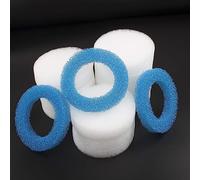 SANLILI Éponge filtrante fine et bleue pour Eheim 2616320 Ecco Pro 130/200/300 (3 bleus + 12 blancs)