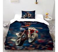 SanLiLLohKi Housse De Couette 2 Pièces Extreme Stadium Human 3D Motif Imprimé Ensemble Literie Microfibre pour Adulte Et Enfant avec Taies d'oreiller Single（135x200cm）