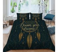 SanLiLLohKi Parure De Couette dreamChatcher_1 Microfibre Parure De Lit Dream NightSkyDecor De Housses De Couettes 3 Pièces avec 2 Taie d'oreiller King（220x240cm）
