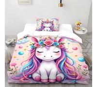 SanLiLLohKi Planète de Lave Housse De Couette Kids Thèmes animaliers Faune Sauvage Parure De Lit Single（135x200cm） Parure Décor De Thèmes animaliers Faune Sauvage avec 1 Taie d'oreiller