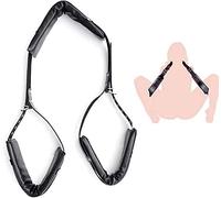 SANLINGBA Sangles de Jambe en Cuir réglables avec protège-Cou en Mousse pour la flexibilité du Yoga des Jambes Ouvertes