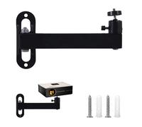 SANLIUBA Support Videoprojecteur Mural,Support Mural réglable pivotant à 360°, Pied de projecteur métallique avec Interface à vis 1/4 Pouce pour Home cinéma, Bureau, Salle de Jeux
