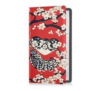 sanluoli Boîte à gants en cuir synthétique avec motif hibou style japonais en forme de cœur pour la Saint-Valentin, l'assurance et la carte d'identité, pour conducteur, propriétaire, remorque, moto