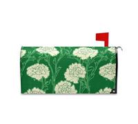 sanluoli Carnation Lace Grass Green Mailbox Wraps for Christmas Cute Halloween Mailbox Covers 52,8 x 64,5 cm Cover para buzon