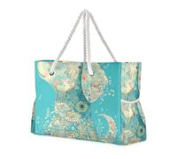 sanluoli Collage Art Style Golden Retriever Dog Chidlikes Sac fourre-tout portable avec poches latérales Sacs pour voyage avec porte-gobelets sur le côté