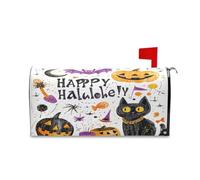 sanluoli Couverture de boîte aux lettres effrayante Halloween Happy Halloween pour la Saint-Valentin, couverture magnétique pour boîte aux lettres de la Saint-Patrick, 52,8 x 64,5 cm, couverture para