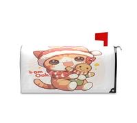 sanluoli Couverture décorative esthétique pour boîte aux lettres de Pâques et rose pêche verte - 52,8 x 64,5 cm