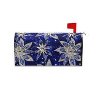 sanluoli Couverture magnétique pour boîte aux lettres Motif étoiles Bleu roi 52,8 x 64,5 cm
