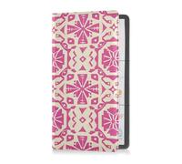 sanluoli Étui portefeuille en cuir pour cartes d'immatriculation et d'assurance - Style bohème - Motif abstrait - Pour cartes et permis de conduire