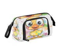 sanluoli Grande trousse à crayons de grande capacité avec fermeture éclair - Fournitures scolaires multifonctionnelles pour adolescentes - Pour infirmière, peinture à l'huile élémentaire, sensation de