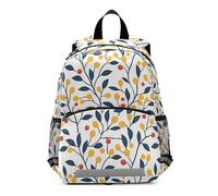 sanluoli Holly Berries Mini sac à dos à bandoulière jaune moutarde et bleu denim pour enfants avec sangle de poitrine pour bébé bulto para ni?os