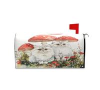 sanluoli Housse de boîte aux lettres décorative esthétique et magnétique standard pour boîte aux lettres de Noël, 52,8 x 64,5 cm, vert pêche