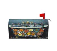 sanluoli Housse de boîte aux lettres décorative esthétique pour boîte aux lettres d'été et patricks Vert pêche 52,8 x 64,5 cm